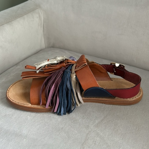 Isabel Marant Leather & Tassle Sandals - Picture 10 of 12